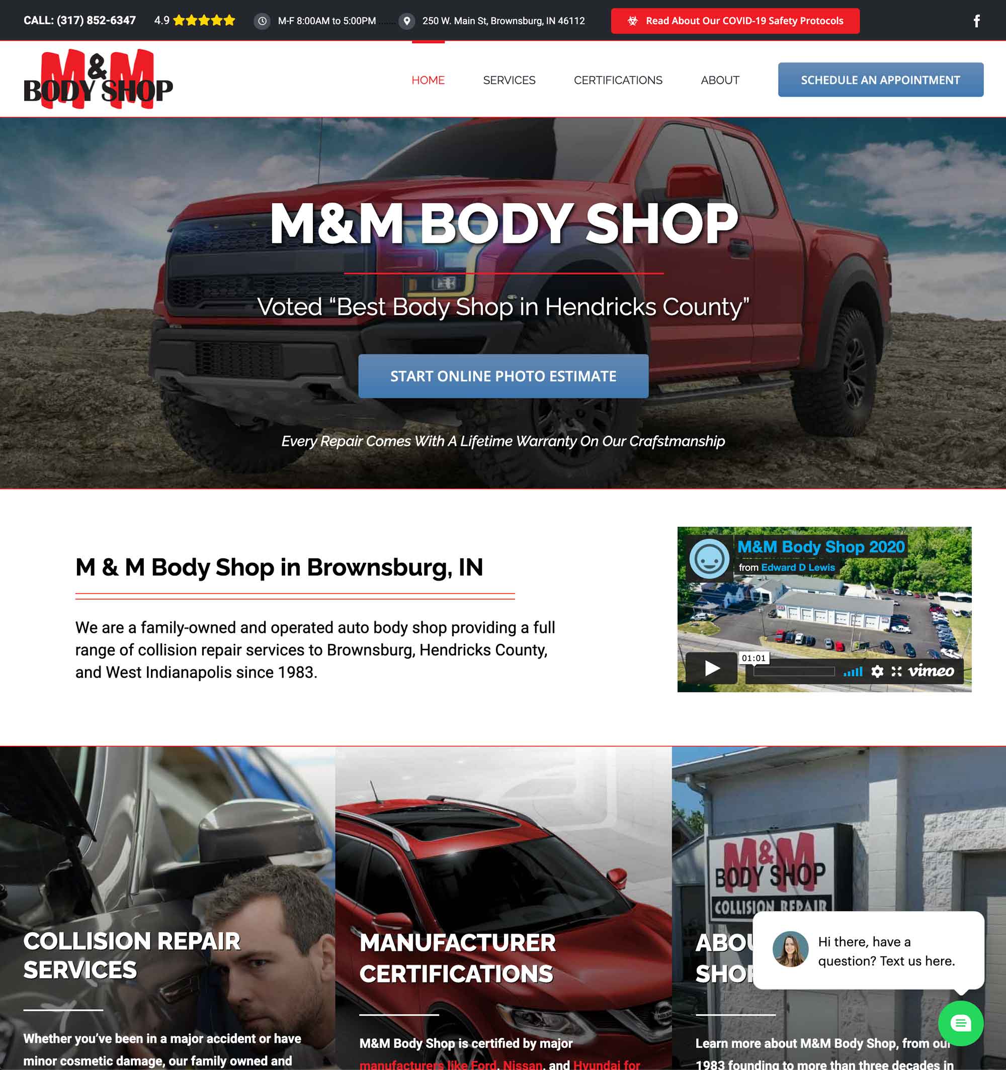 M-and-M-Body-Shop-Website